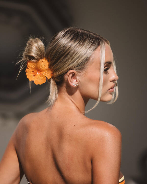 Hibiscus Flower Hair Claw Clip