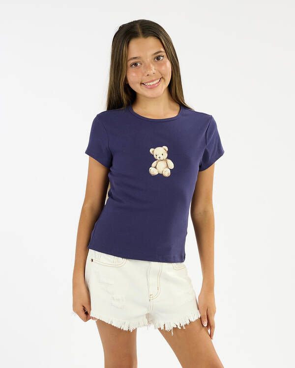 Girl's Teddy Bear Top