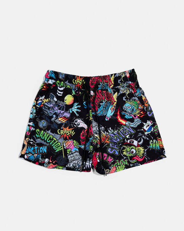 Blare Elastic Waist Shorts