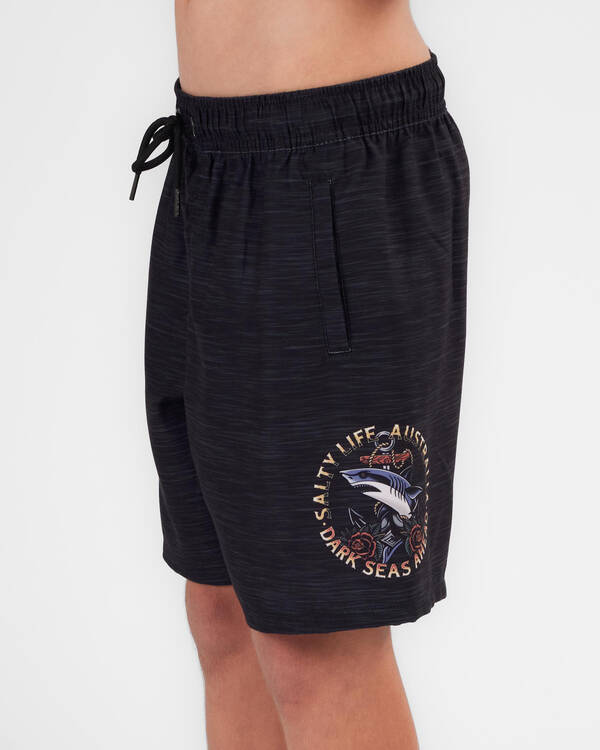 Tide Hunter Elastic Waist Shorts