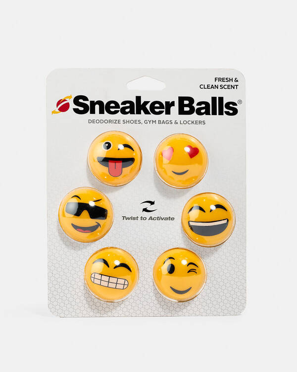 Emoji Sneaker Balls 6 Pack