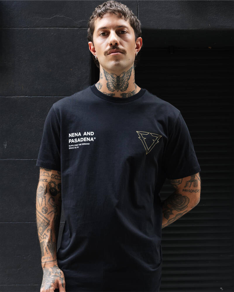 Nena & Pasadena Forge Dual Curved T-Shirt for Mens