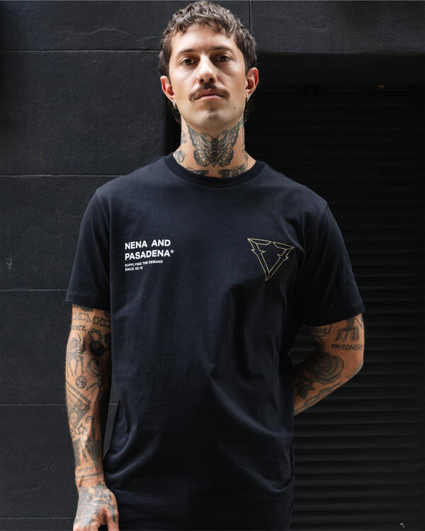 Nena & Pasadena Forge Dual Curved T-Shirt for Mens