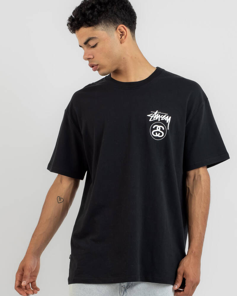 Stussy Solid Stock Link T-Shirt for Mens