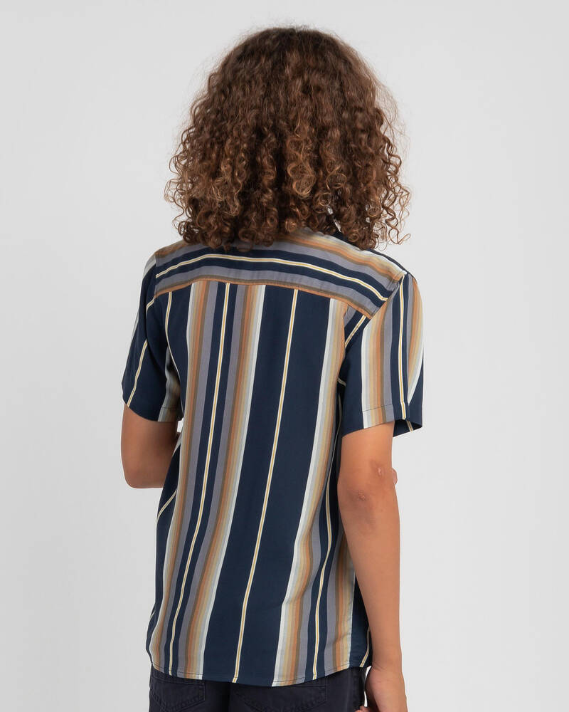 Lucid Boys' Out of Line Short Sleeve Shirt for Mens