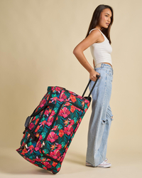 Mooloola Hibiscus Large Wheeled Travel Bag for Womens image number null
