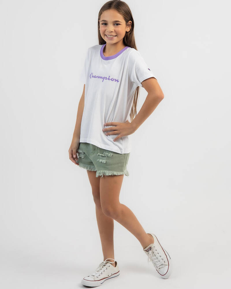 Champion Girls' Logo T-Shirt for Womens
