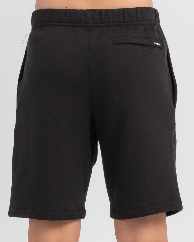 Volcom Boys' Iconic Stone Fleece Shorts for Mens