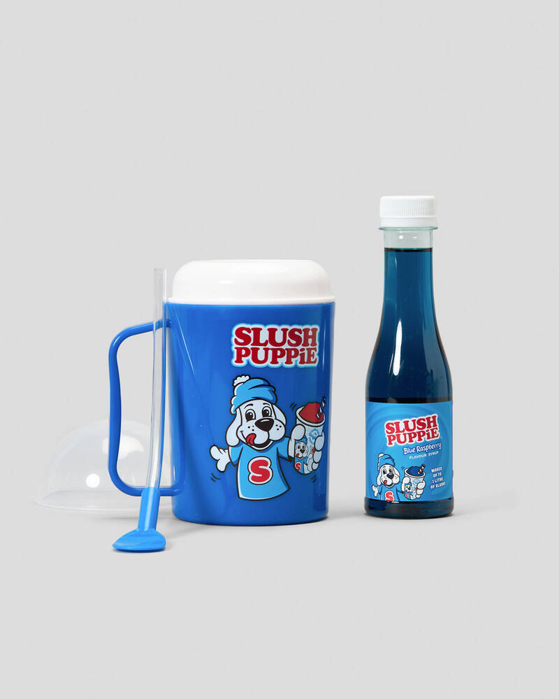 Slush Puppie Making Cup & Blue Raspberry Syrup Set for Unisex