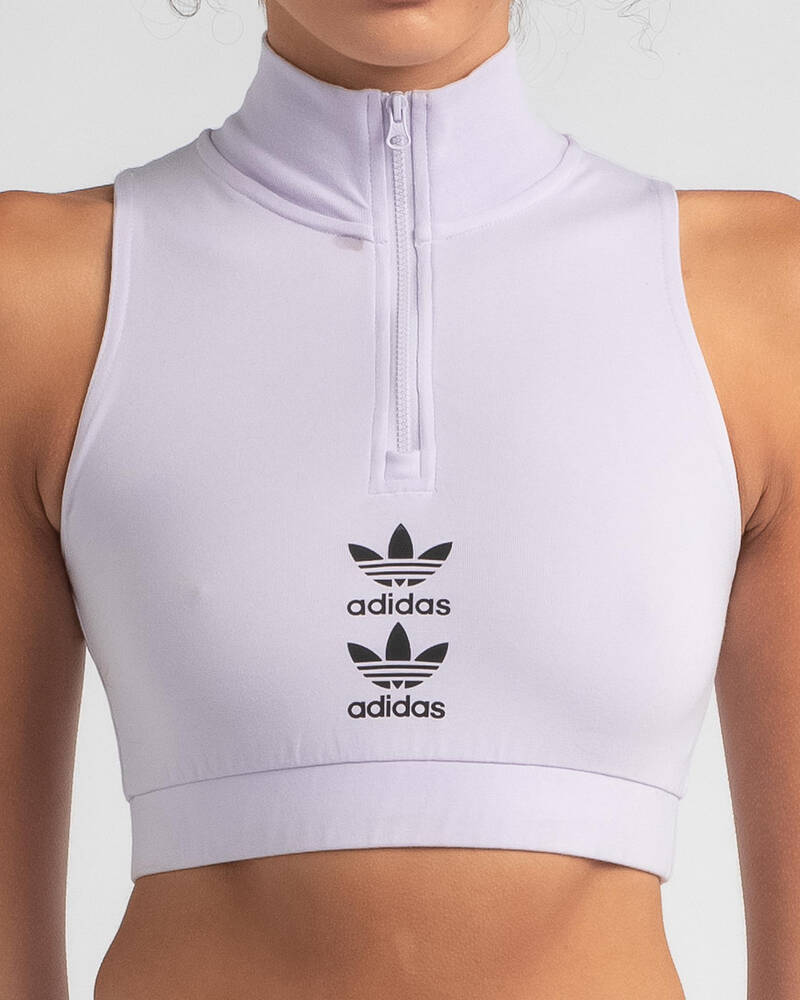 adidas Zip Up Tank Top for Womens