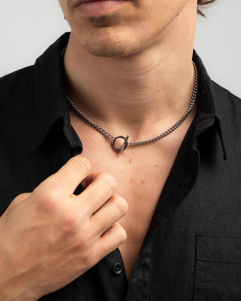 Icon Brand Honour T Bar Necklace for Mens