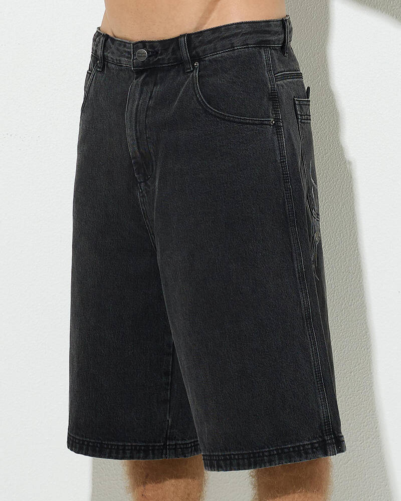 Worship Supplies Spinal Dozer Jean Shorts for Mens