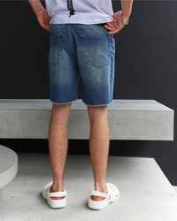 Lucid Project Denim Walk Shorts for Mens image number null