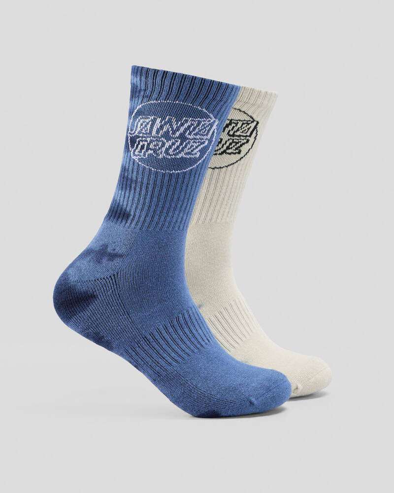 Santa Cruz Opus Dot Crew Socks 2 Pack for Mens