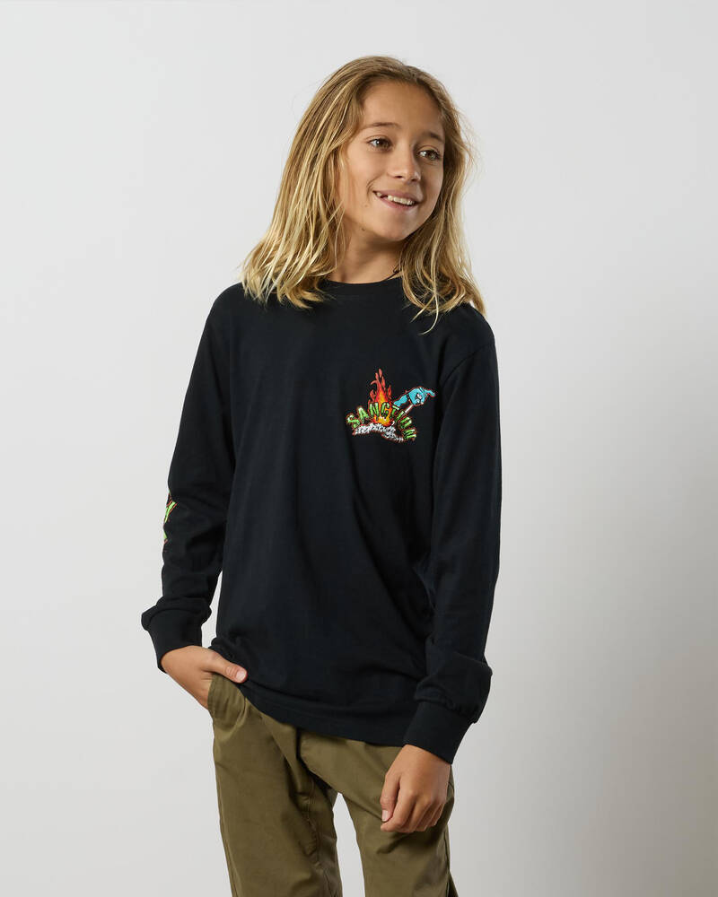 Sanction Boys' Chop Chop Long Sleeve T-Shirt for Mens