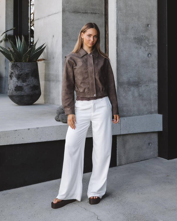 Ava And Ever Brando Faux Leather Jacket for Womens