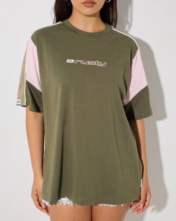 Rusty New Break 220 Oversized Tee for Womens