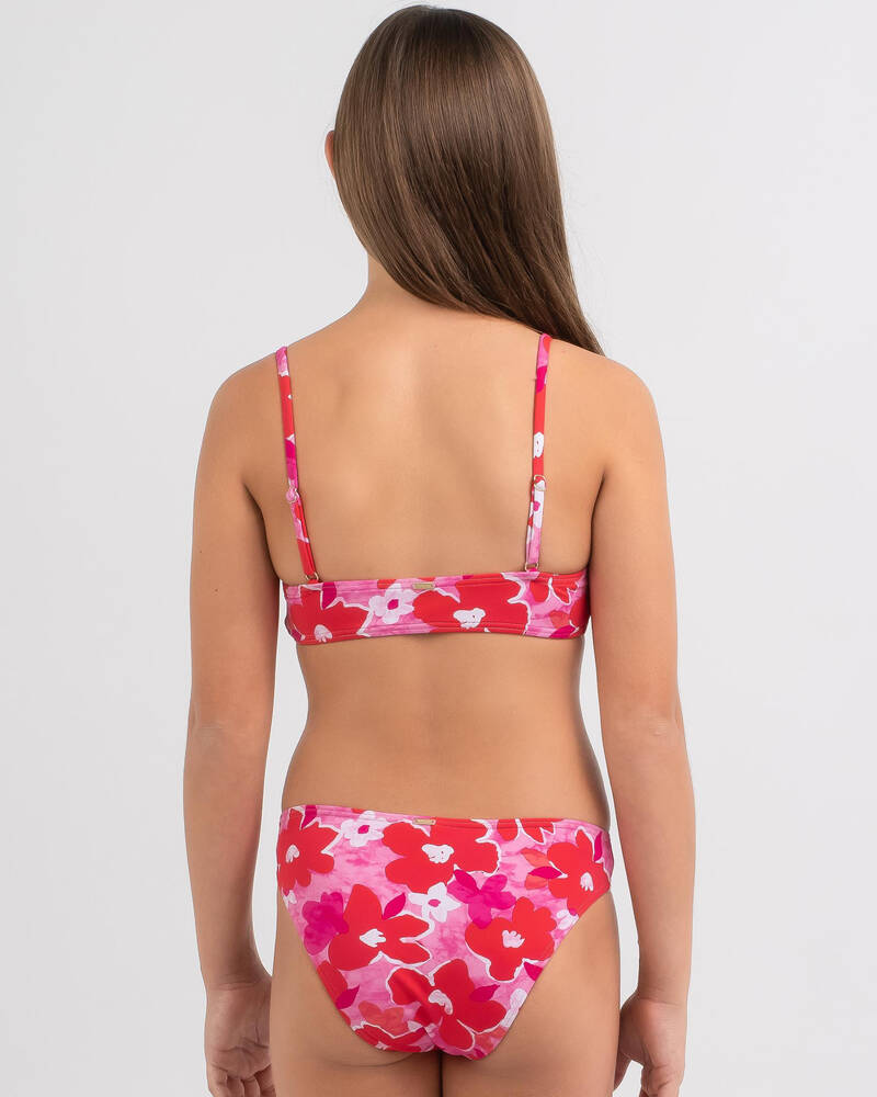 Topanga Girls' Pinky Twist Bralette Bikini Set for Womens image number null