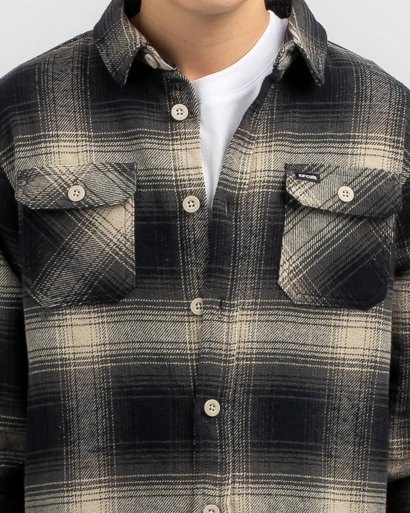 Rip Curl Boys' Count Flannel Shirt for Mens