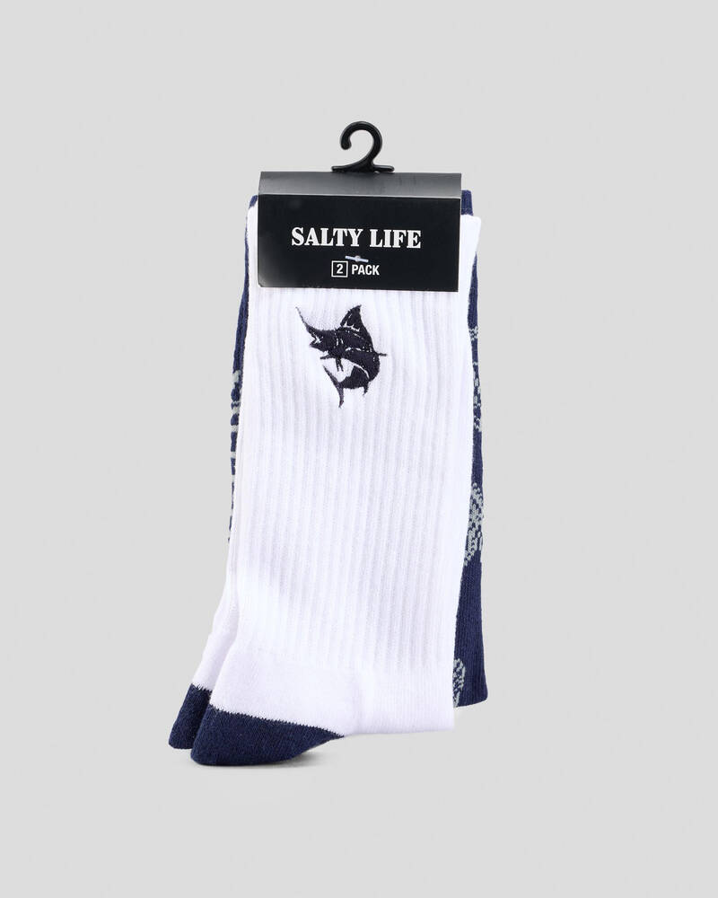 Salty Life Paradise Socks 2 Pack for Mens