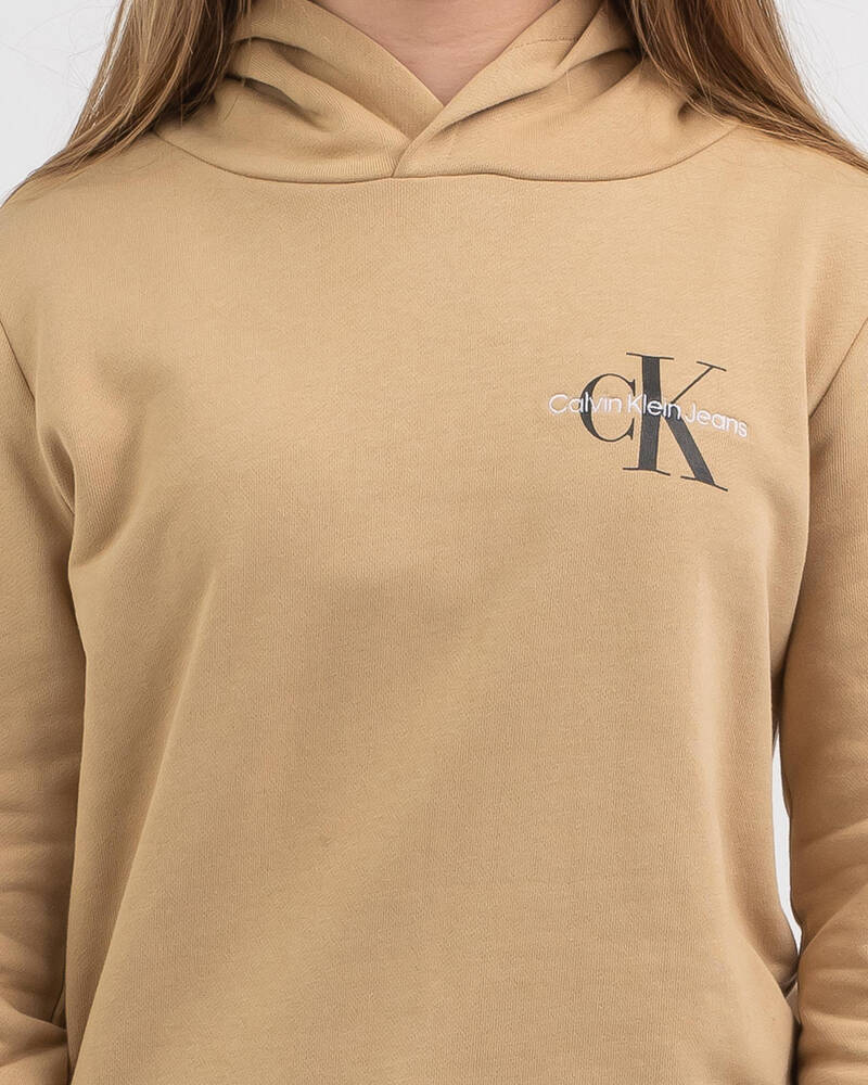 Calvin Klein Girls' Small Monogram Hoodie for Womens
