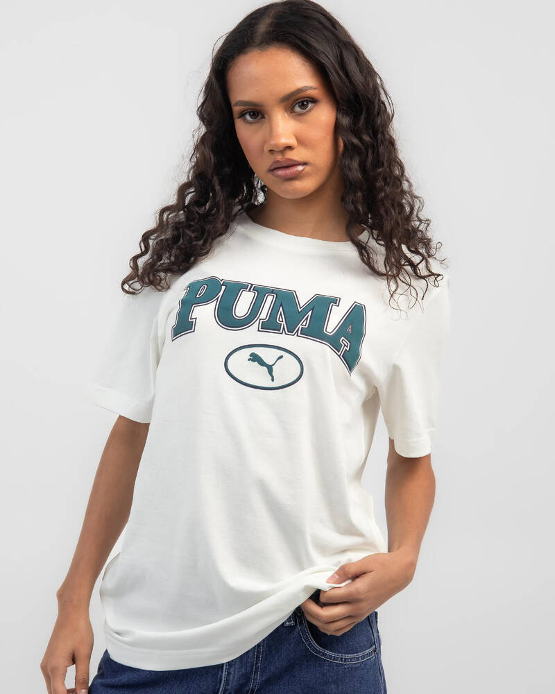 Puma Squad T-Shirt In Warm White - FREE* Shipping & Easy Returns -  CityBeach European