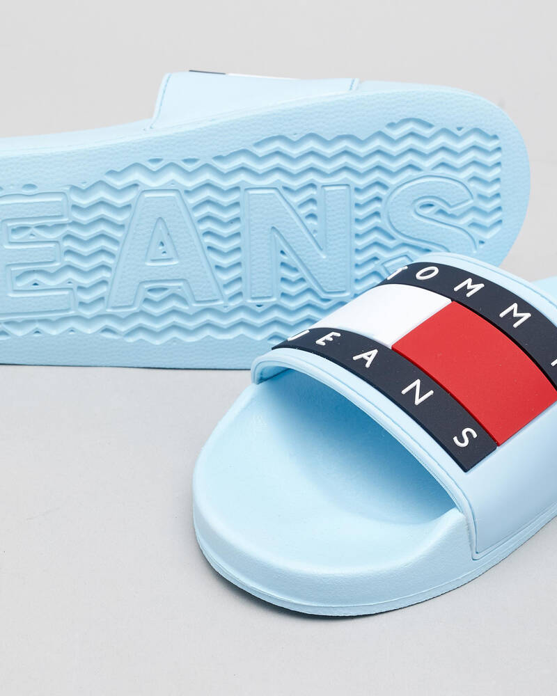 Tommy Hilfiger Flag Pool Slide Sandals for Womens