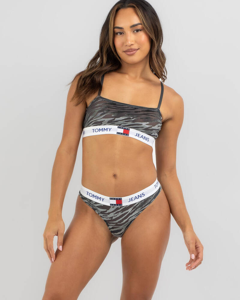 Tommy Hilfiger Heritage Velour Thong for Womens