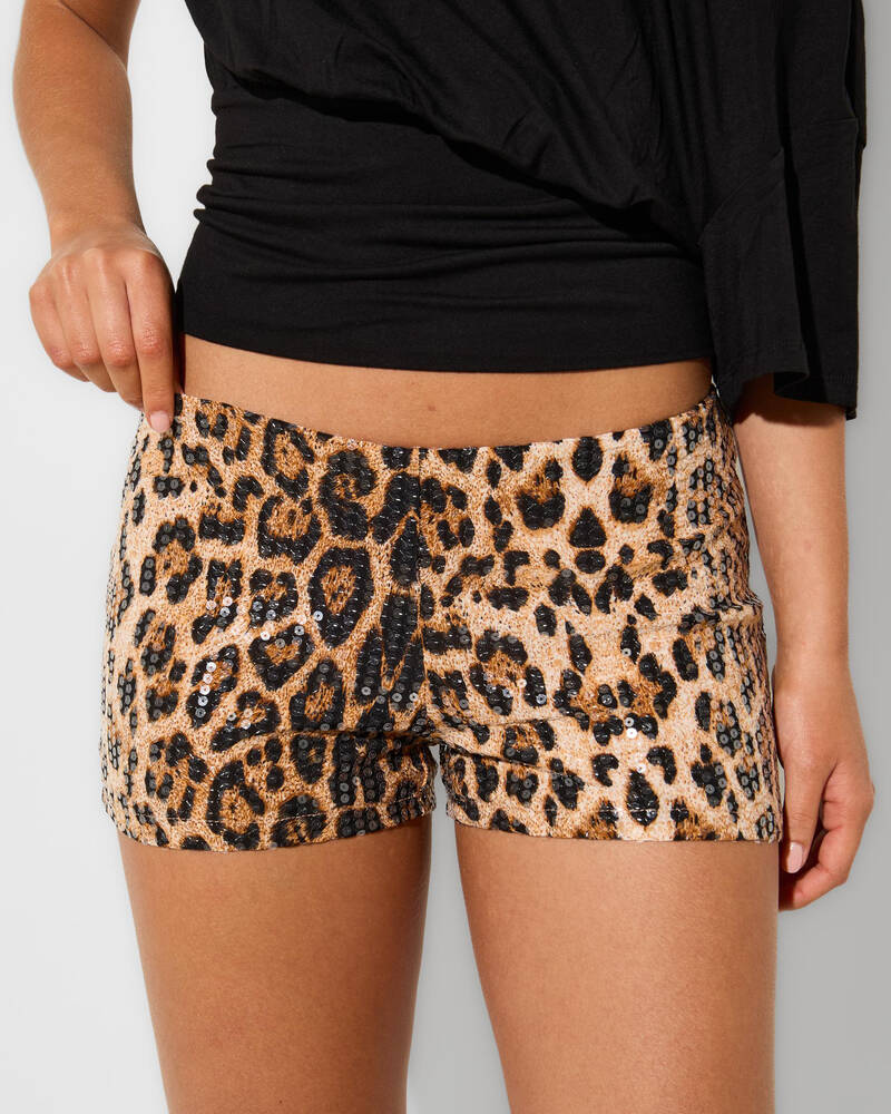 Ava And Ever Sahara Sequin Micro Shorts for Womens