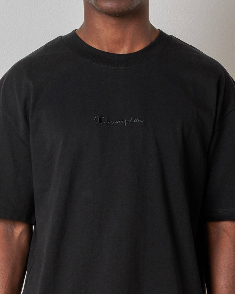 Champion Small Script Logo Heritage T-Shirt for Mens