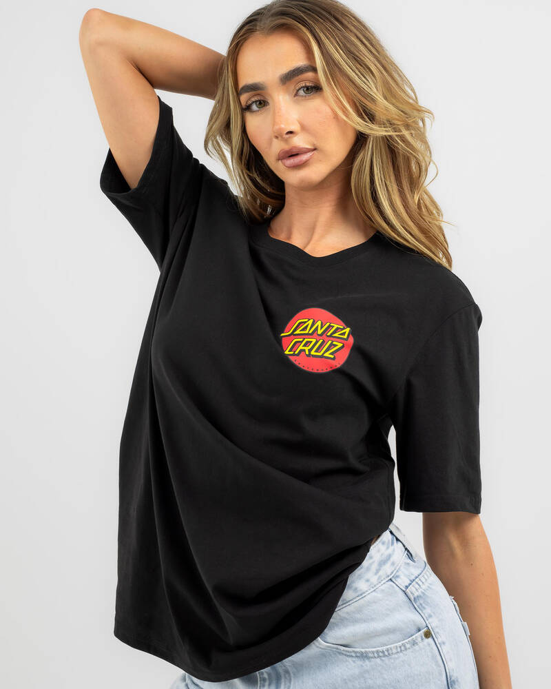 Santa Cruz Classic Dot Chest T-Shirt for Womens