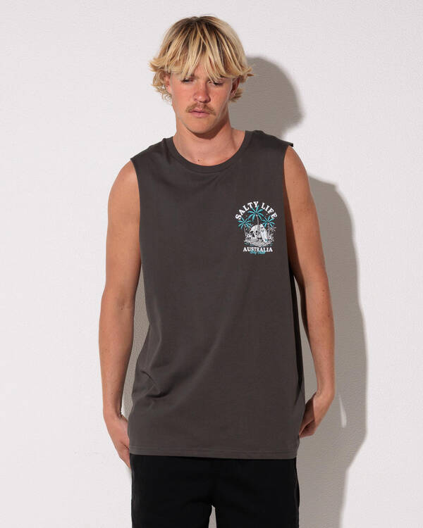 Salty Life Island Edge Muscle Tank for Mens
