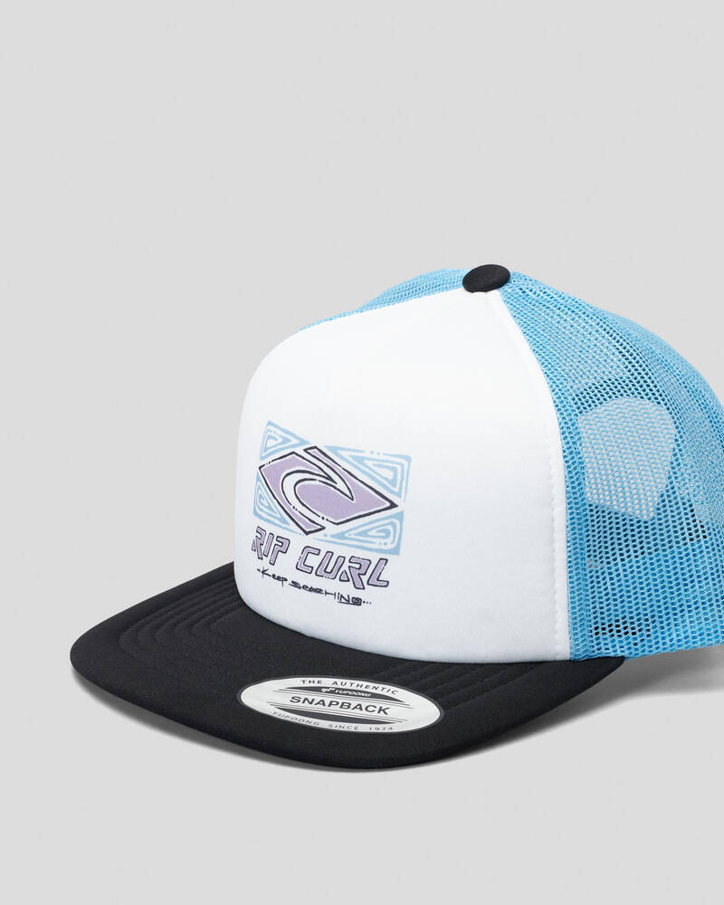 Shop Rip Curl Boys' Pure Surf Trucker Cap In Light Blue - Fast Shipping ...