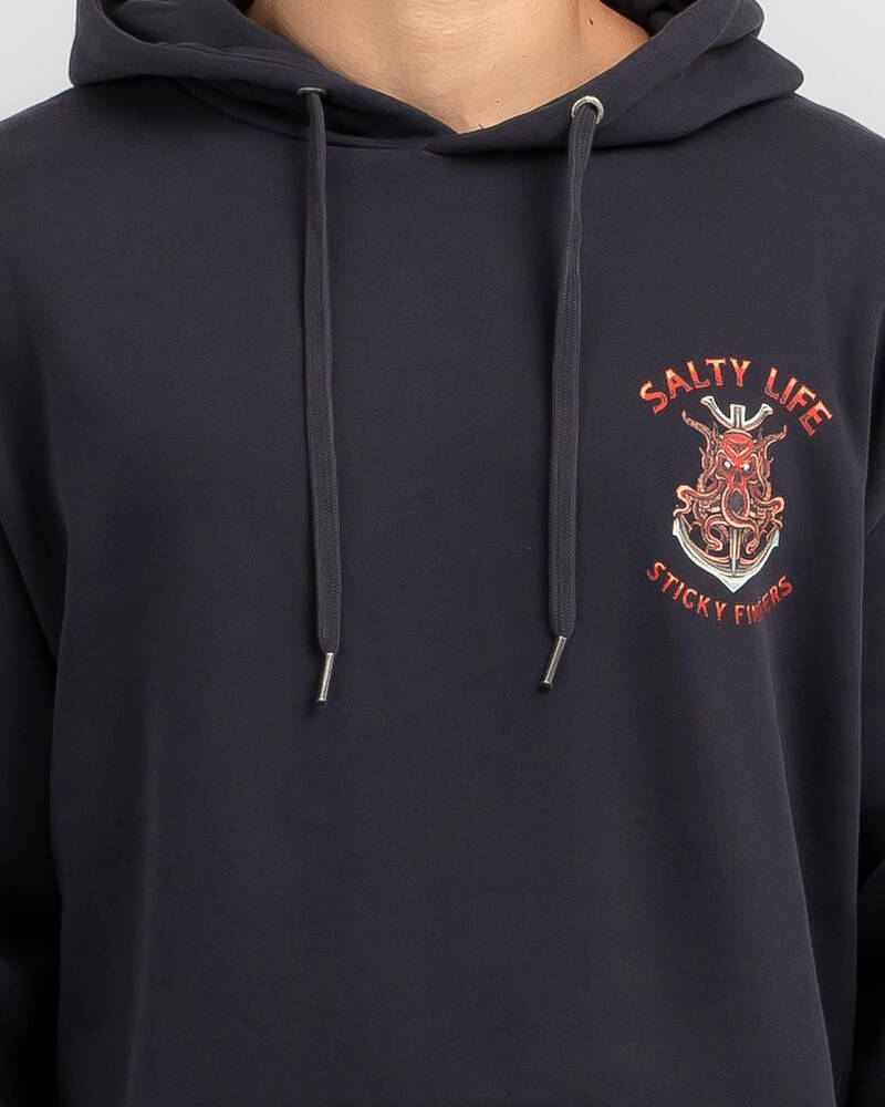 Salty Life Sticky Fingers Hoodie for Mens