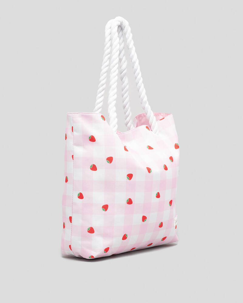 Mooloola Strawberry Kiss Beach Bag for Womens