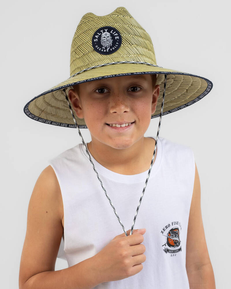 Salty Life Boys' Dutchman Straw Hat for Mens