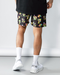 Lucid Psyche Elastic Waist Shorts for Mens image number null