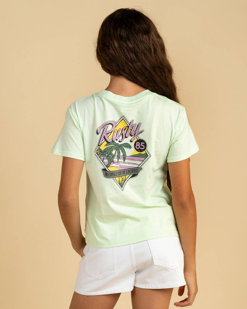 Rusty Girls' Throwback Standard T-Shirt for Womens