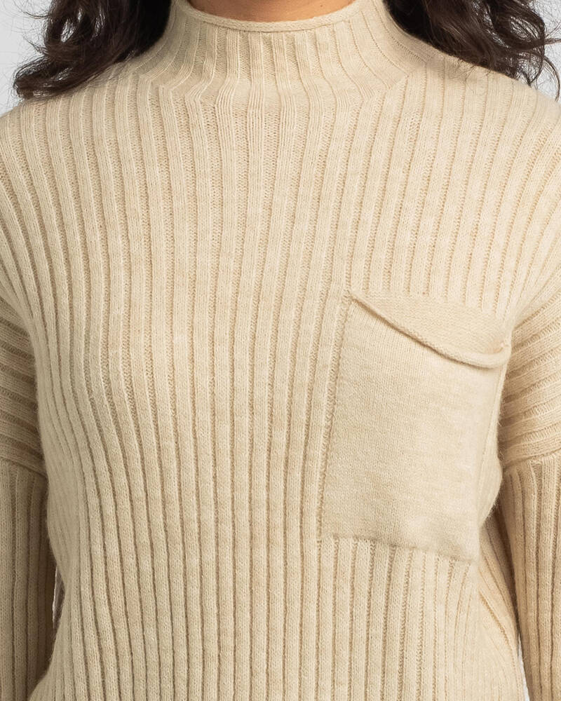 Pink Diamond Hunter Knit Jumper for Womens