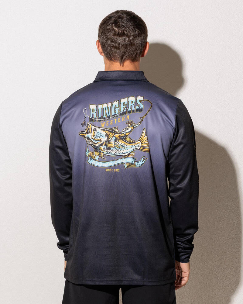 Ringers Western Buckin Barra Fishing Jersey for Mens
