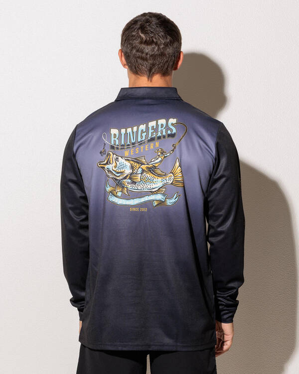 Ringers Western Buckin Barra Fishing Jersey for Mens
