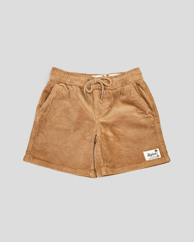 Skylark Toddlers' Cord Elastic Waist Shorts for Mens