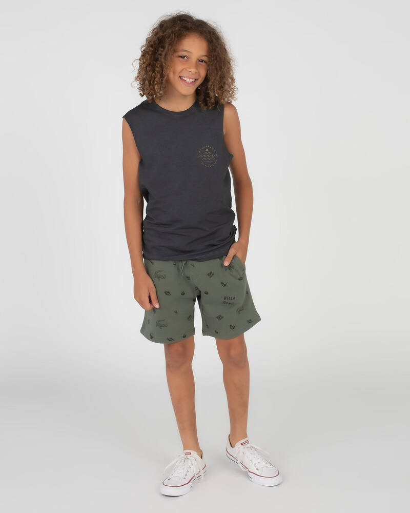 Billabong Boys' Printed Fleece Shorts for Mens