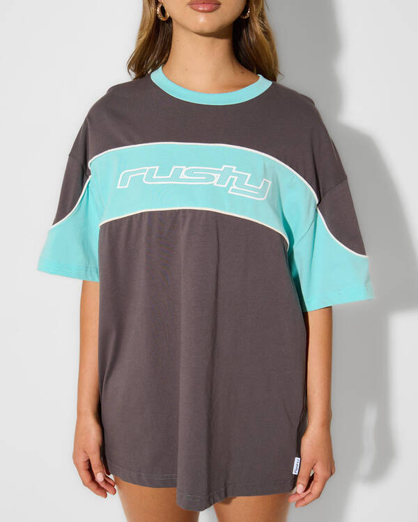Rusty Kinetic Oversized T-Shirt for Womens