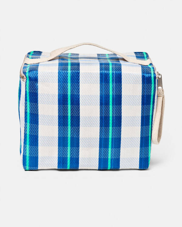 Sunnylife Blue Neon Recycled Nylon Lunch Cooler Bag for Unisex