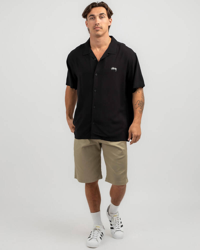 Stussy Flame Short Sleeve Shirt for Mens