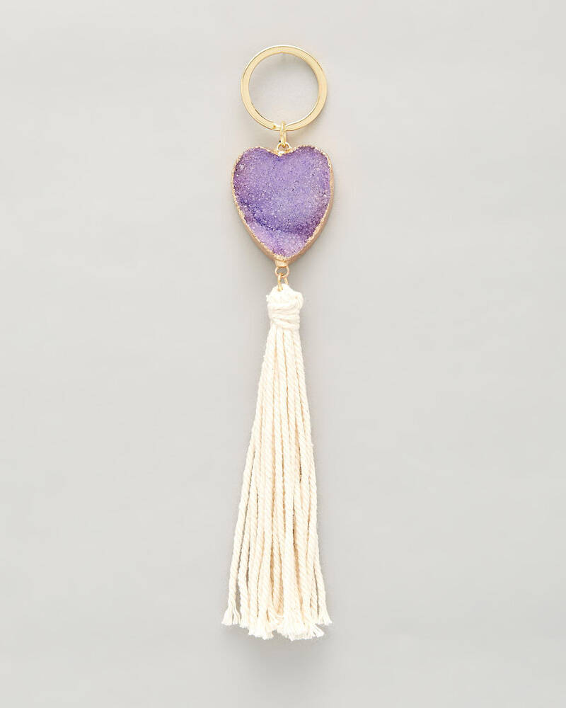 Karyn In LA Crystal Heart Keyring for Womens