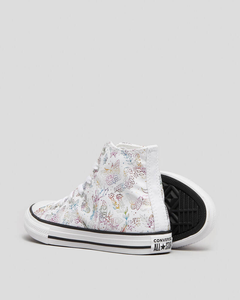 Converse Girls' Chuck Taylor All Star Butterfly Shine Shoes for Womens