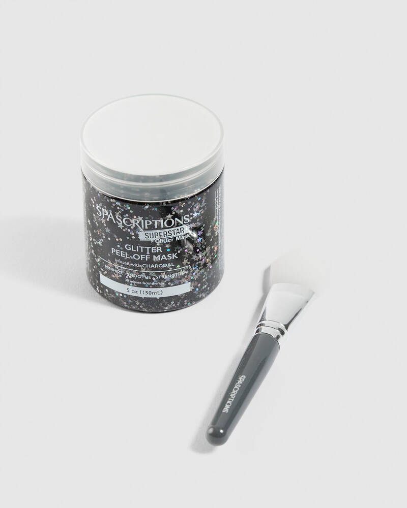 SPASCRIPTIONS Superstar Glitter Peel Off Mask with Applicator for Womens