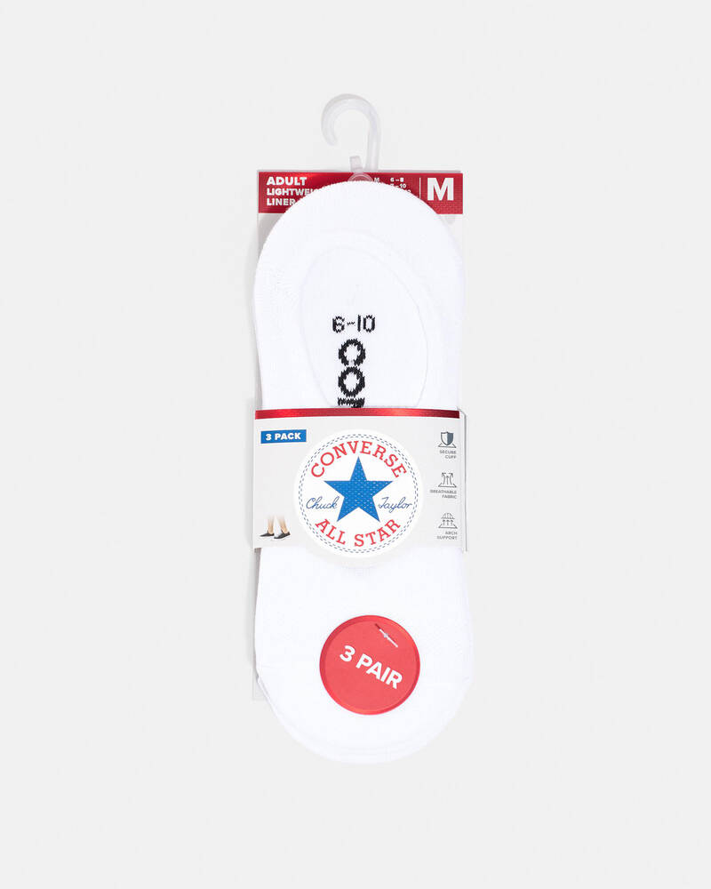Converse No Show Socks 3 Pack for Mens